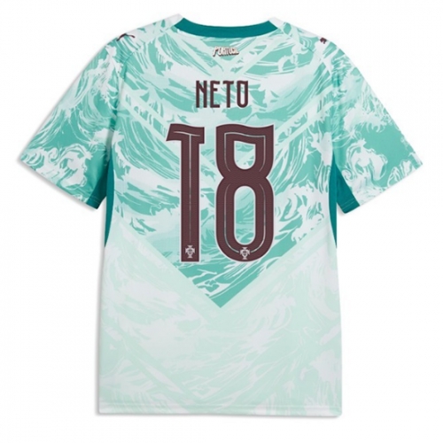 Billige Fotballdrakt Portugal Pedro Neto #18 Replika Bortedrakt VM 2026 Kortermet Billige Fotballdrakt Portugal Pedro Neto #18 Replika Bortedrakt VM 2026 Kortermet